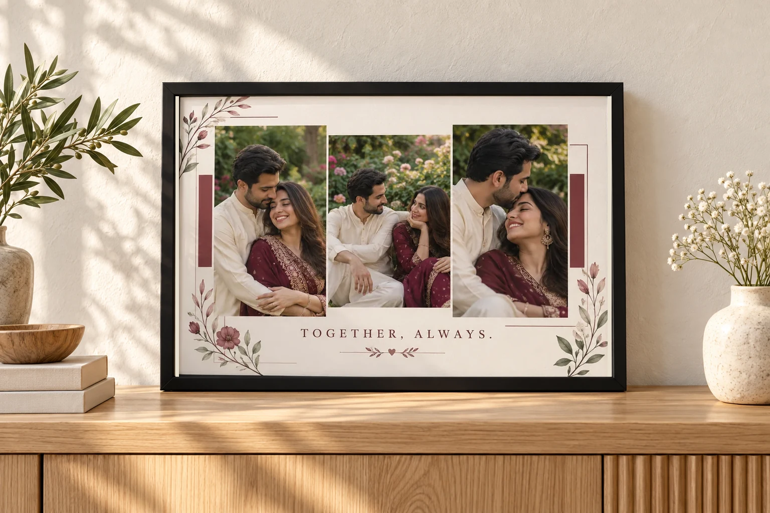 Elegant anniversary frame