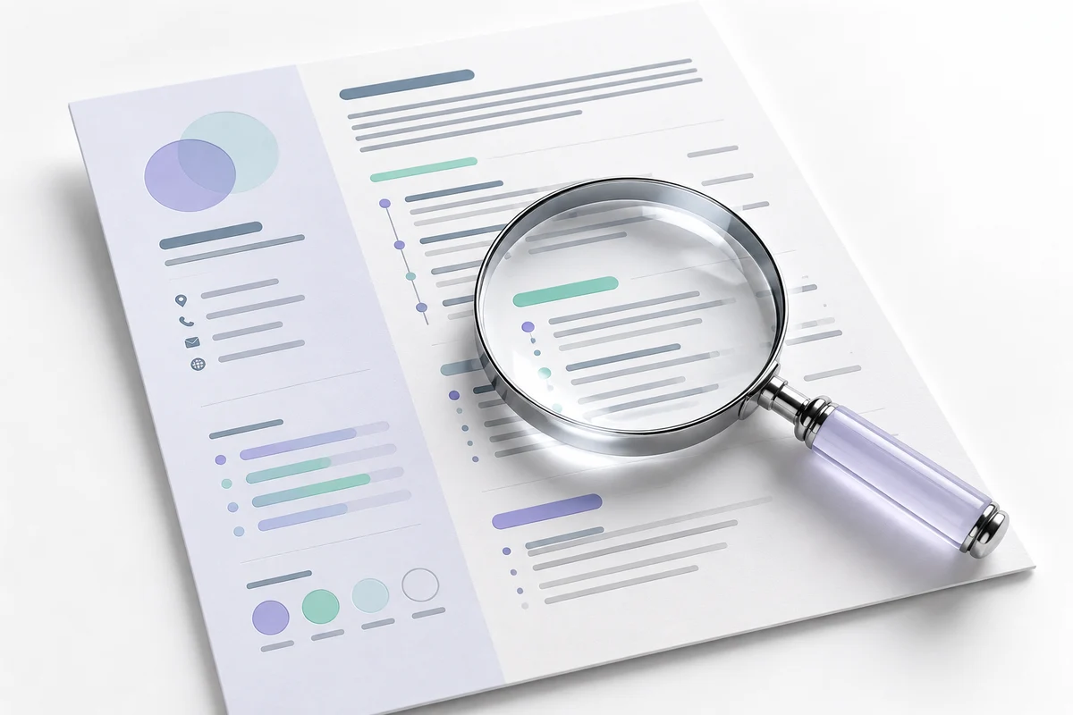 Illustration for CV formatting checklist: make your experience easier to read