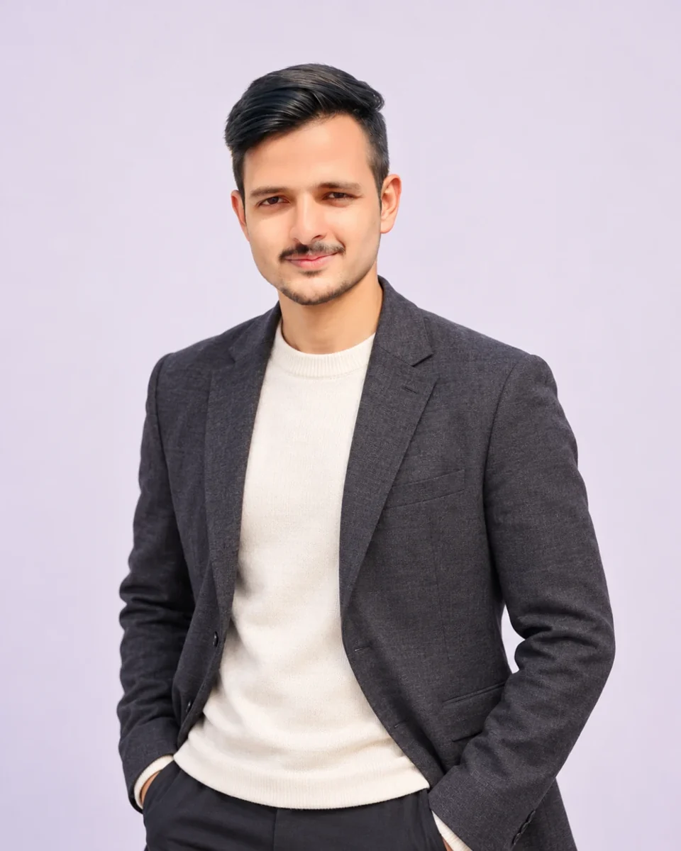 Moiz Qureshi, graphic designer and founder of Moiz Creator