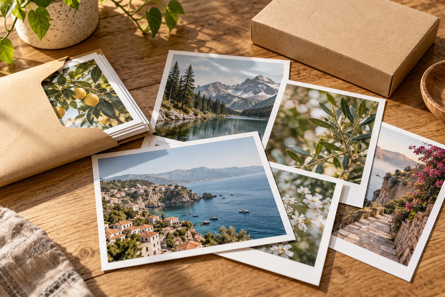 Photo & print realistic concept mockup