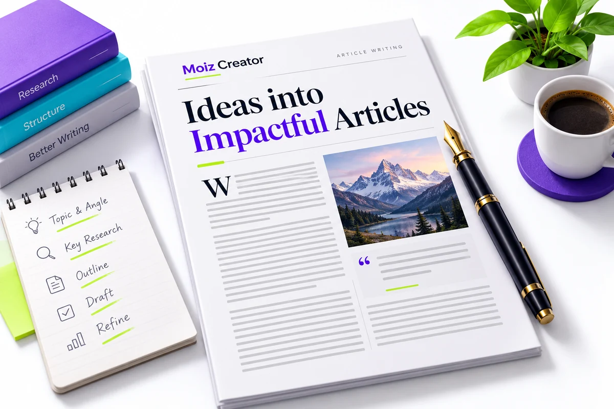 Custom Article Writing • 800 Words concept illustration