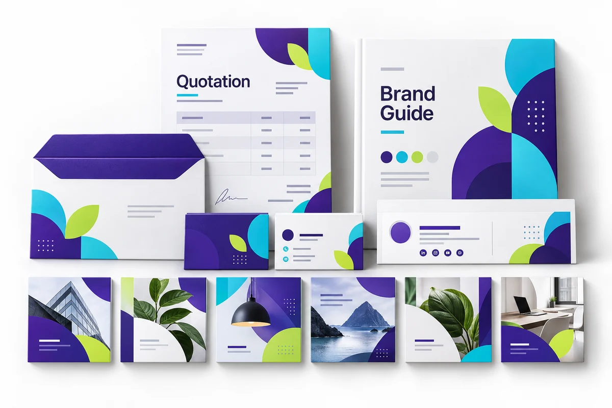 Complete Business Identity Kit concept illustration
