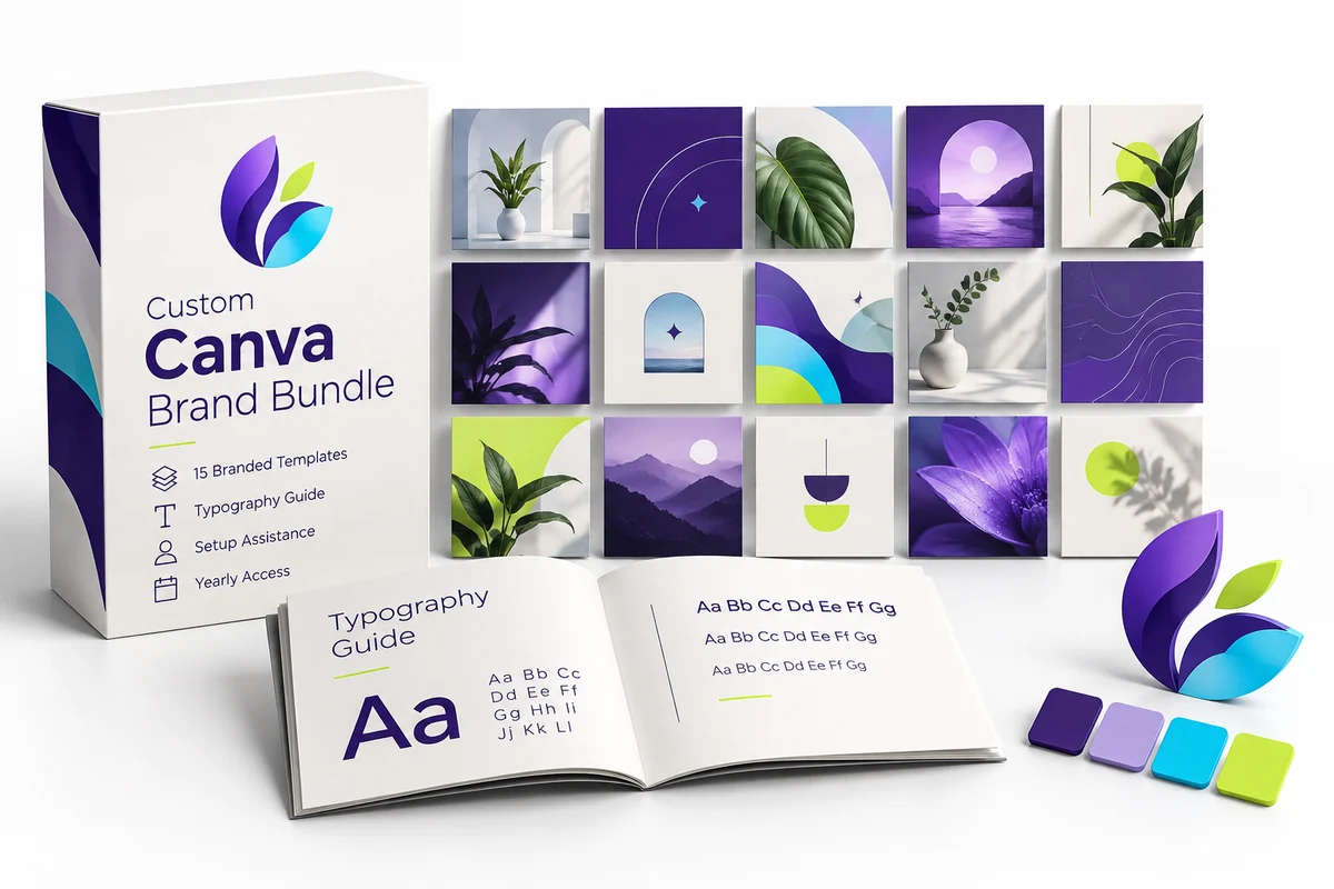 Canva Templates for Your Brand concept illustration