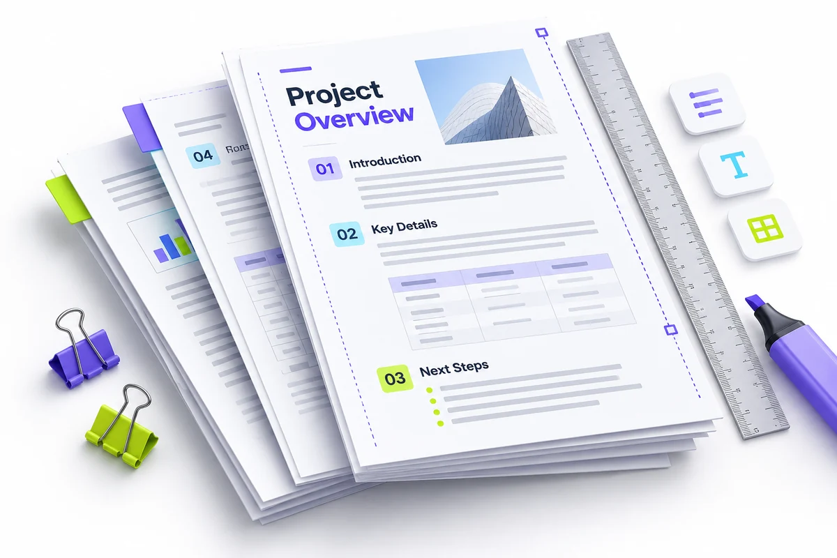 Word & Document Formatting concept illustration