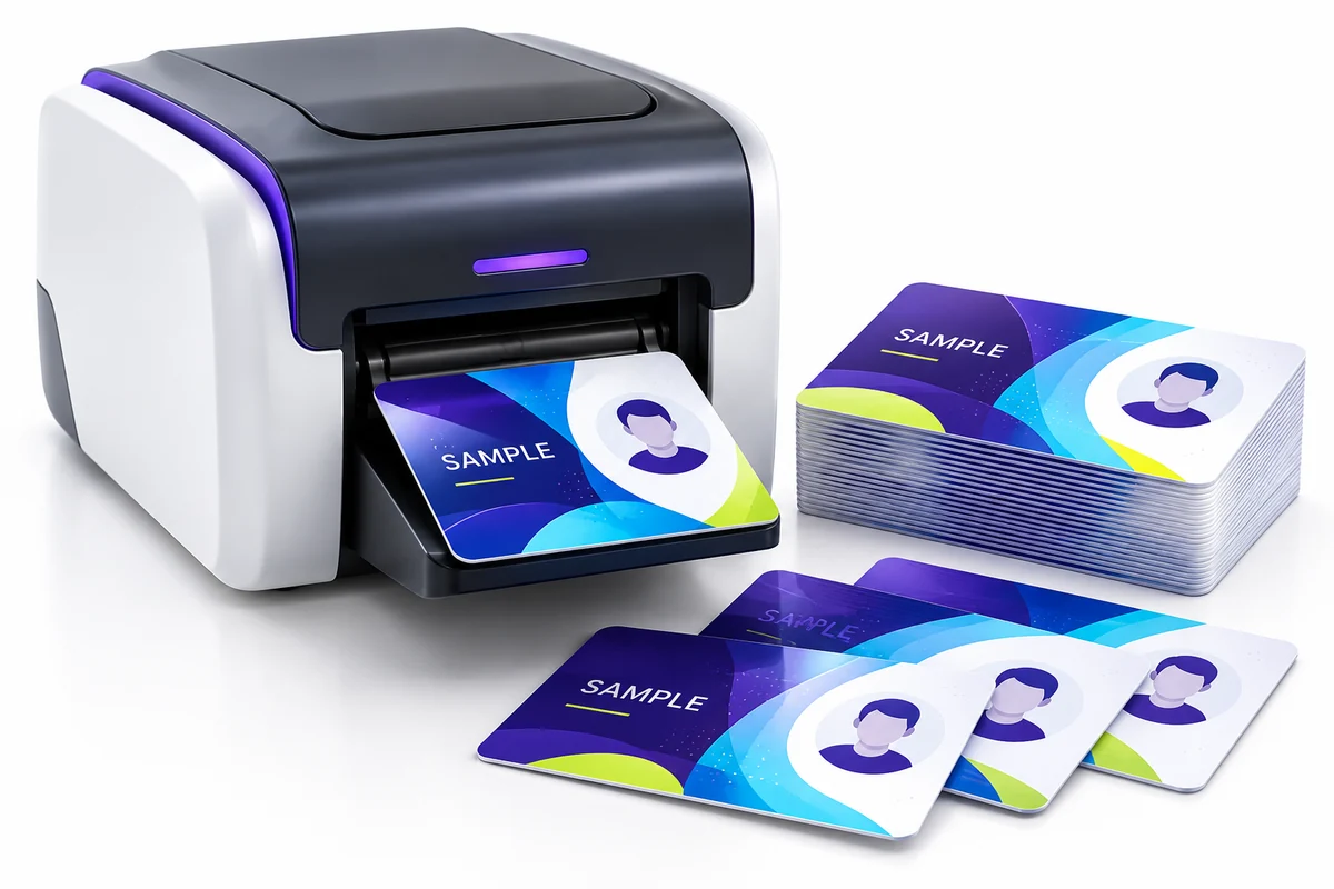 Custom PVC Card Printing concept illustration
